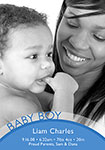 boy baby announcement