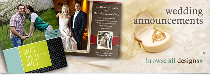 Photo Wedding Announcements